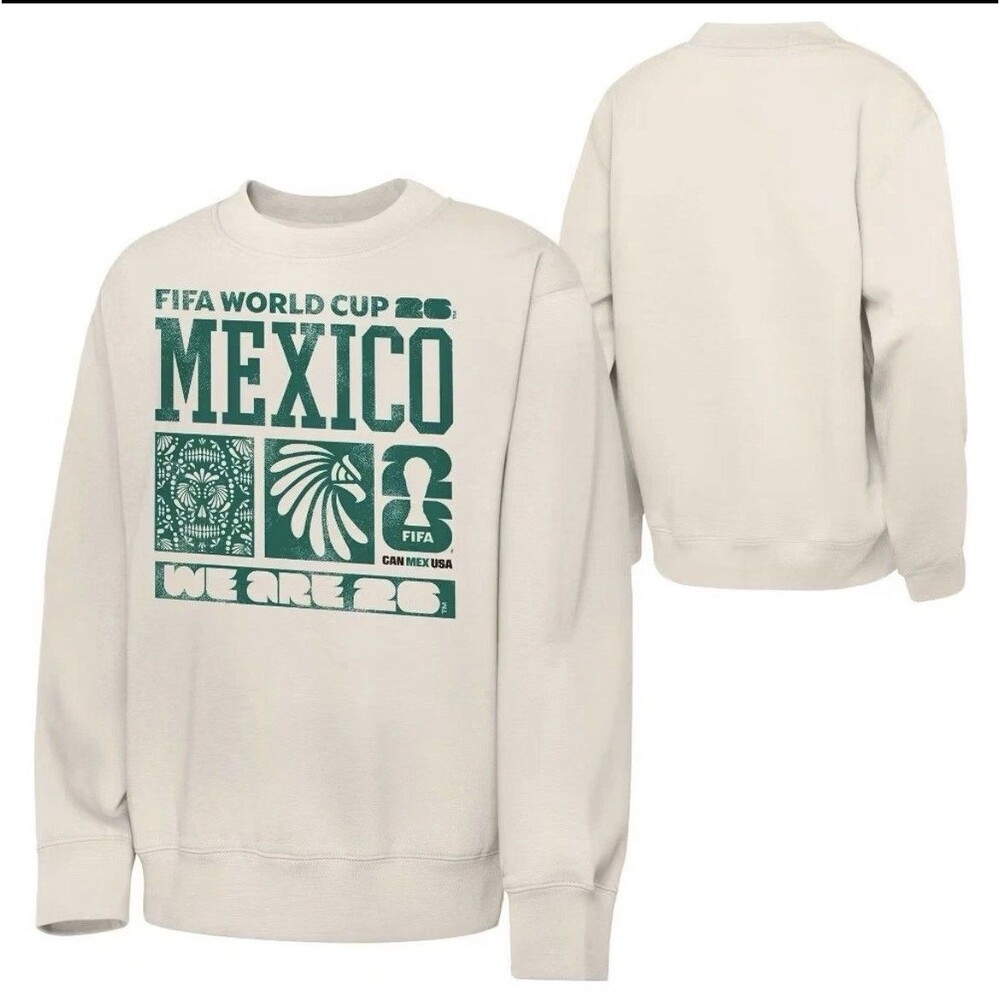 FIFA World Cup Mexico Soccer Fleece Sweatshirt Size Medium 2026